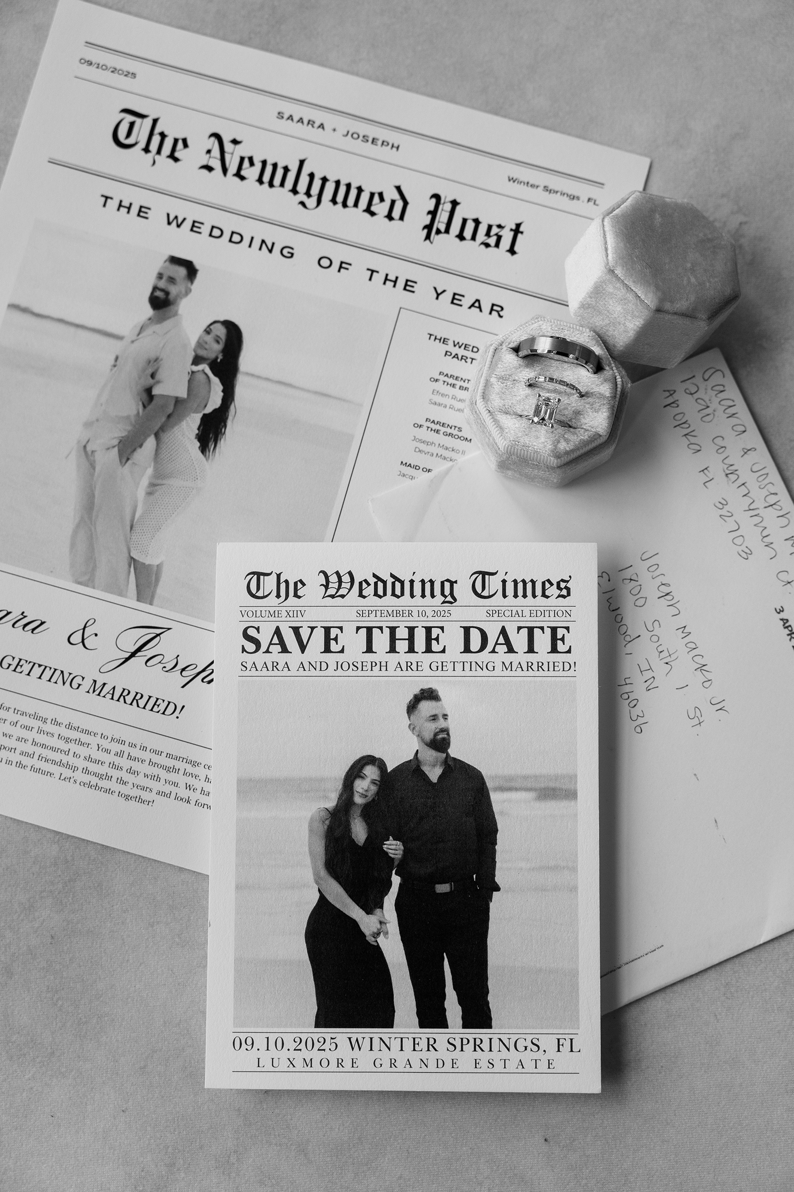 newlywed newspaper idea