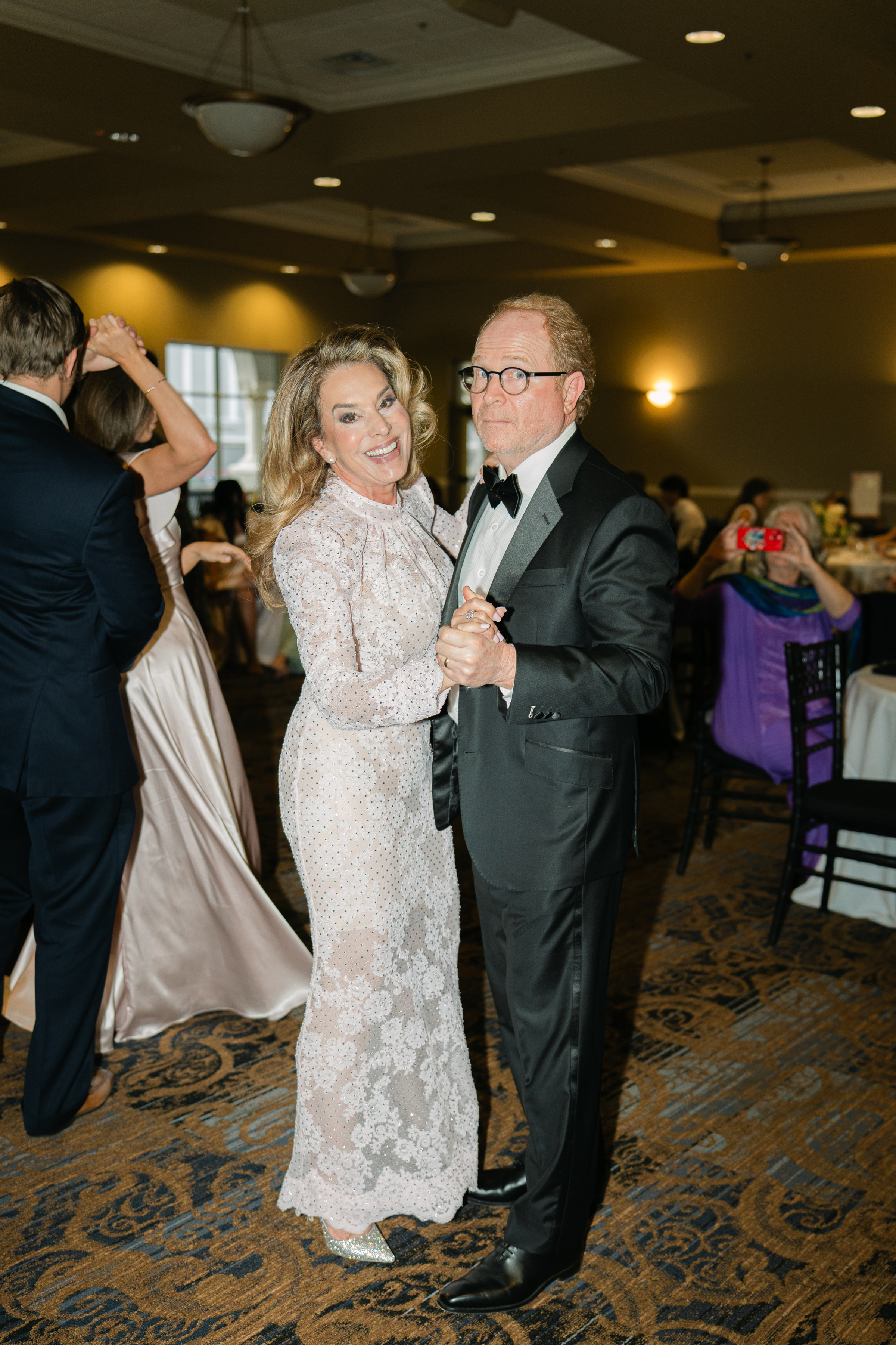 picture inspo of wedding guests during wedding reception