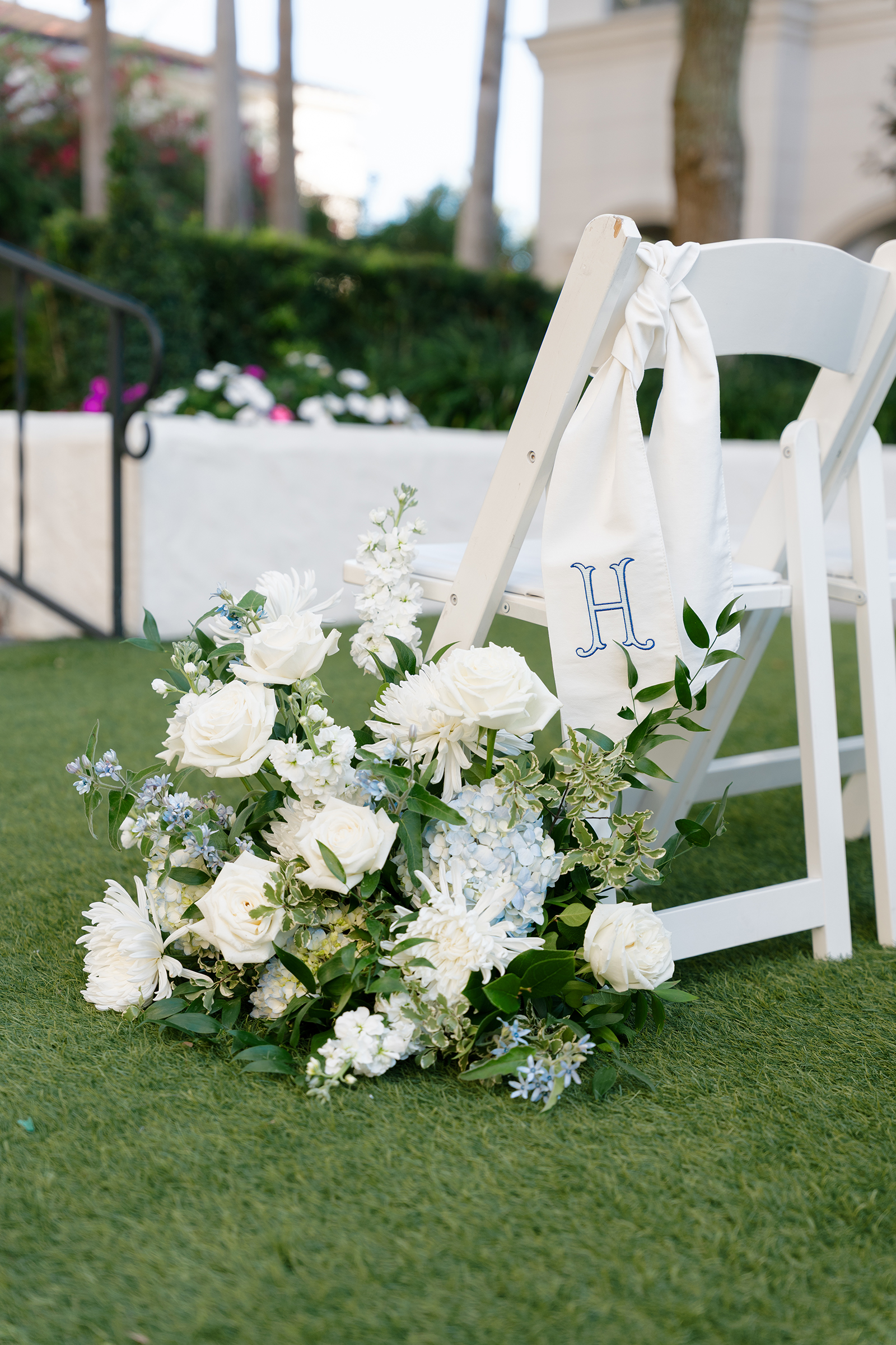 wedding ceremony flower arrangements