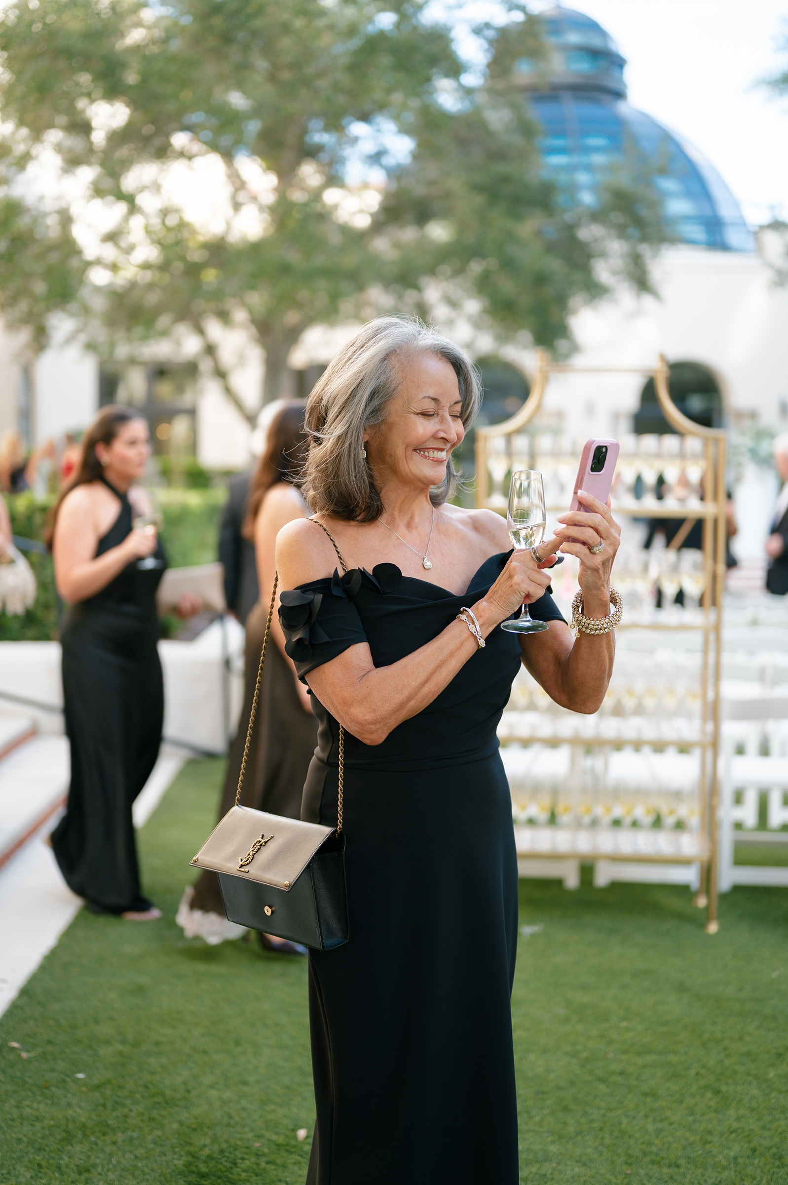 wedding guests during wedding ceremony 