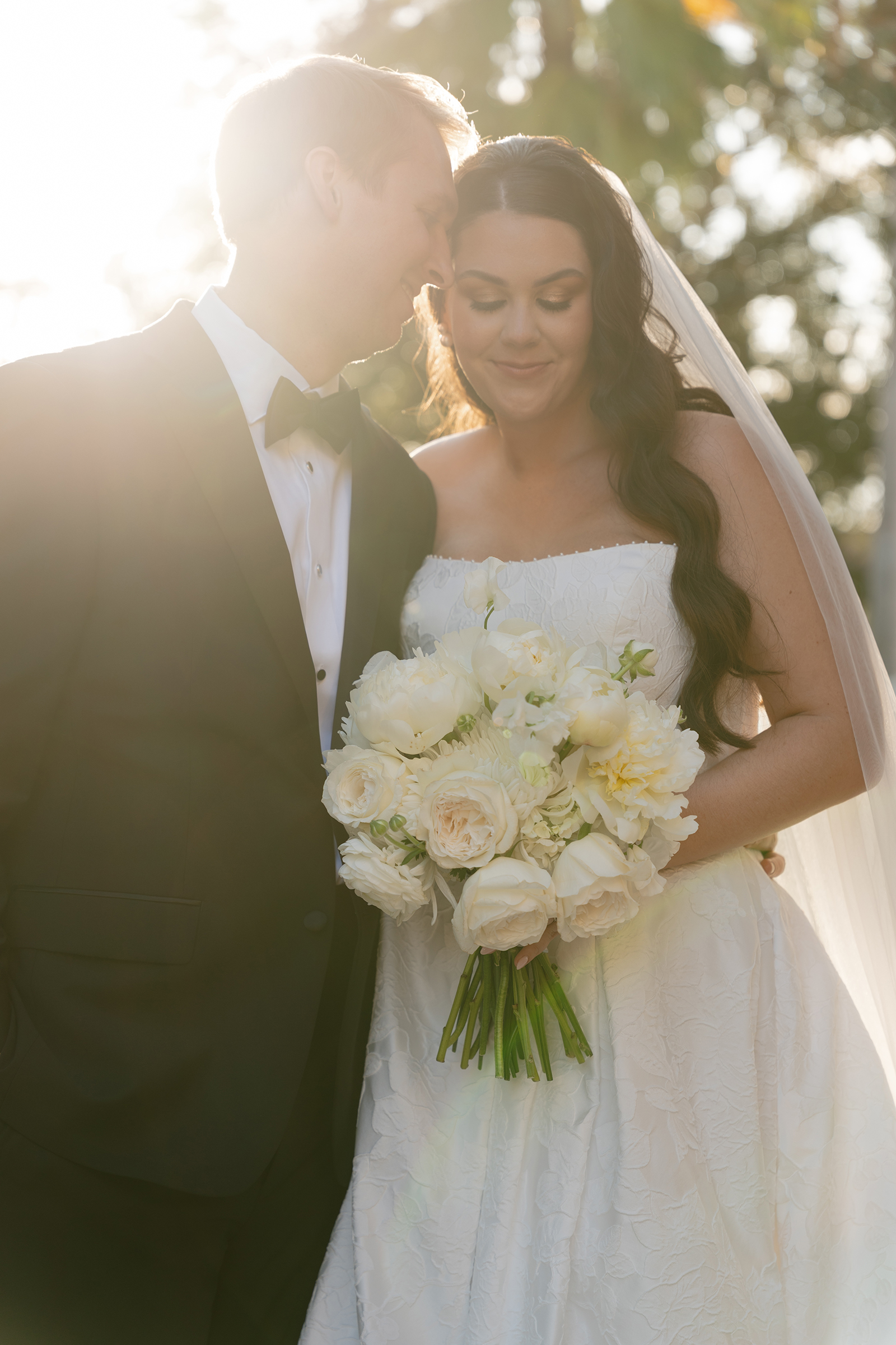 editorial and romantic bride and groom portraits