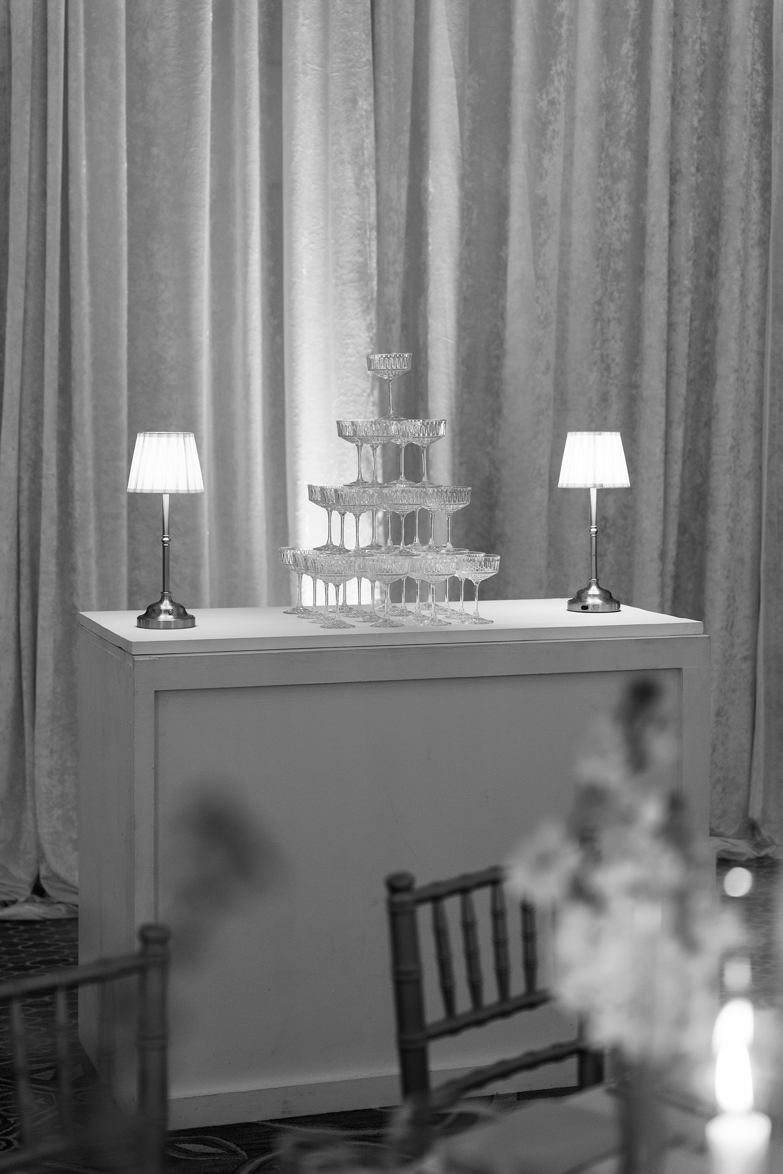 champagne tower