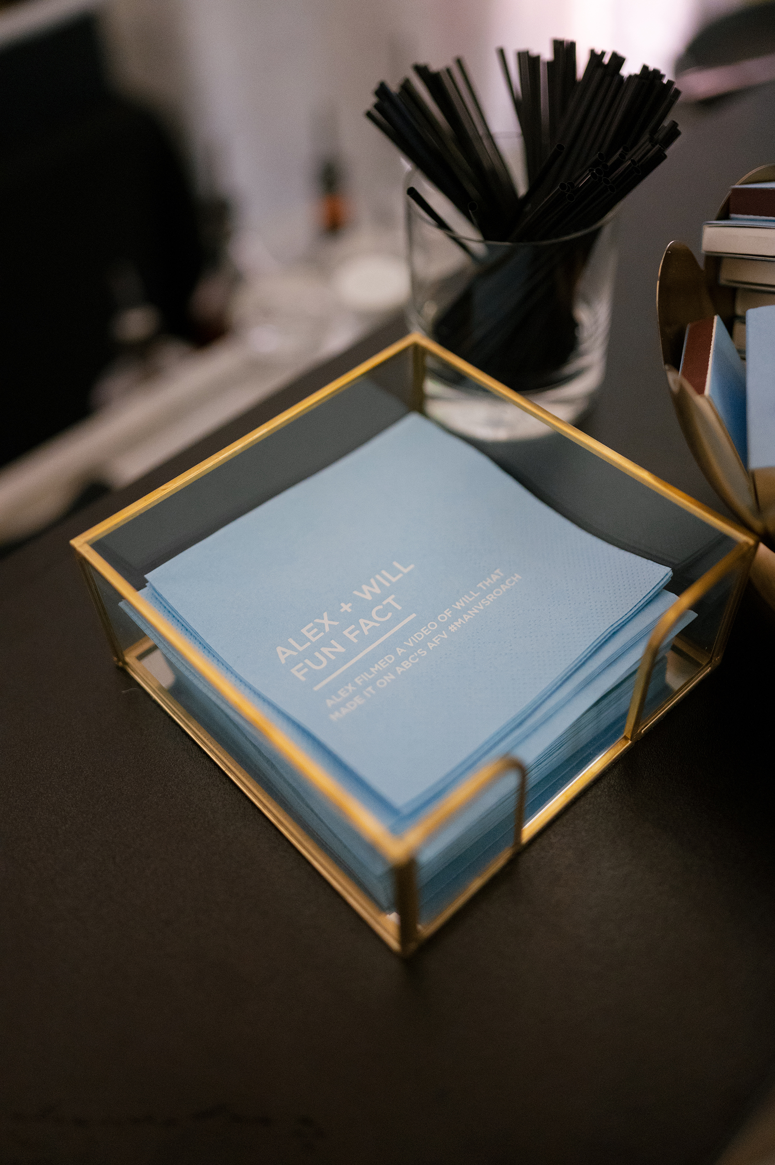 customized reception napkins