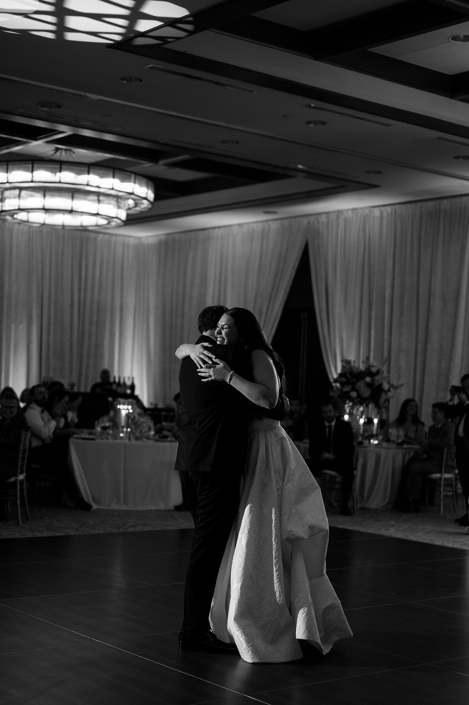 father and daughter's first dance