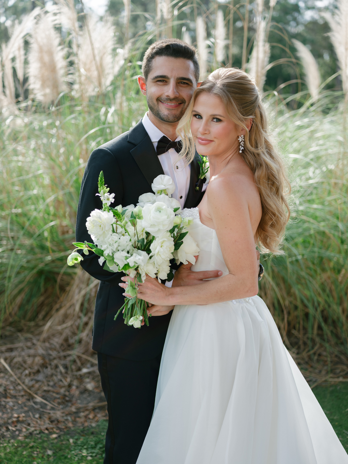 Bride and groom portraits at Four Seasons Orlando luxury wedding with editorial, documentary style photography