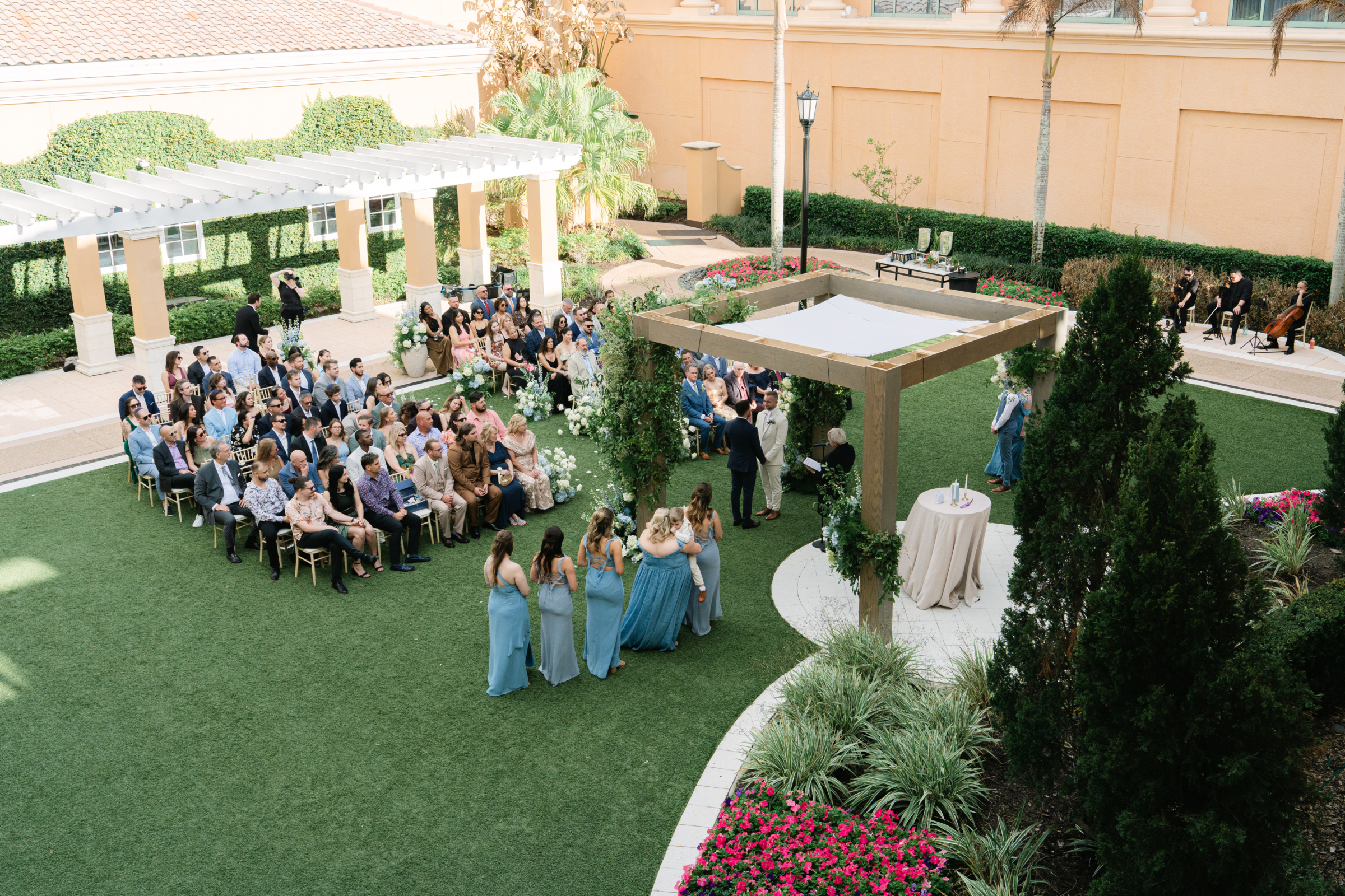 A Garden Wedding with Bespoke Details for Grooms Dayton & Ross