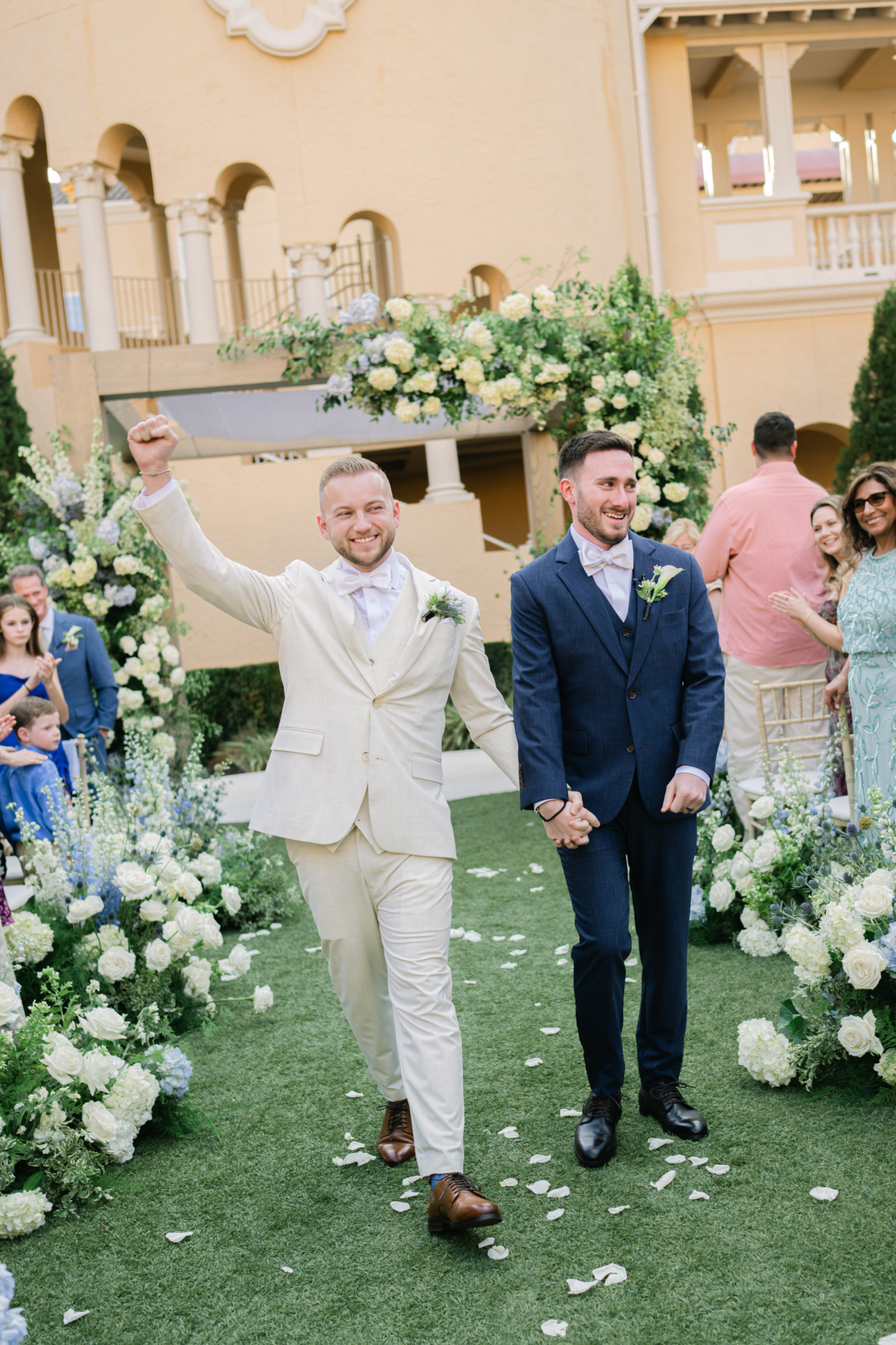 luxury wedding florals by The Floral Way Orlando same sex wedding design