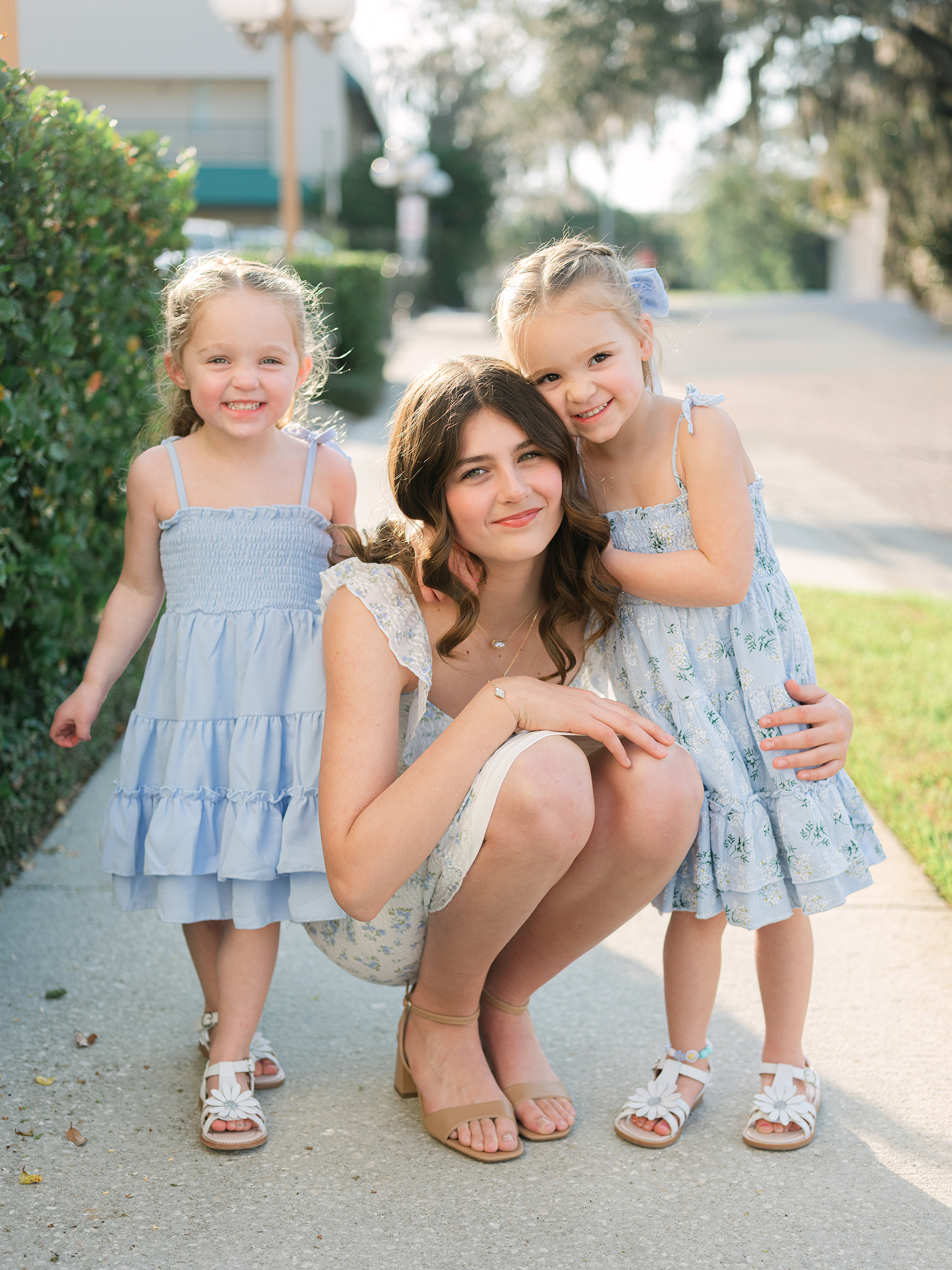 bright and clean family portrait