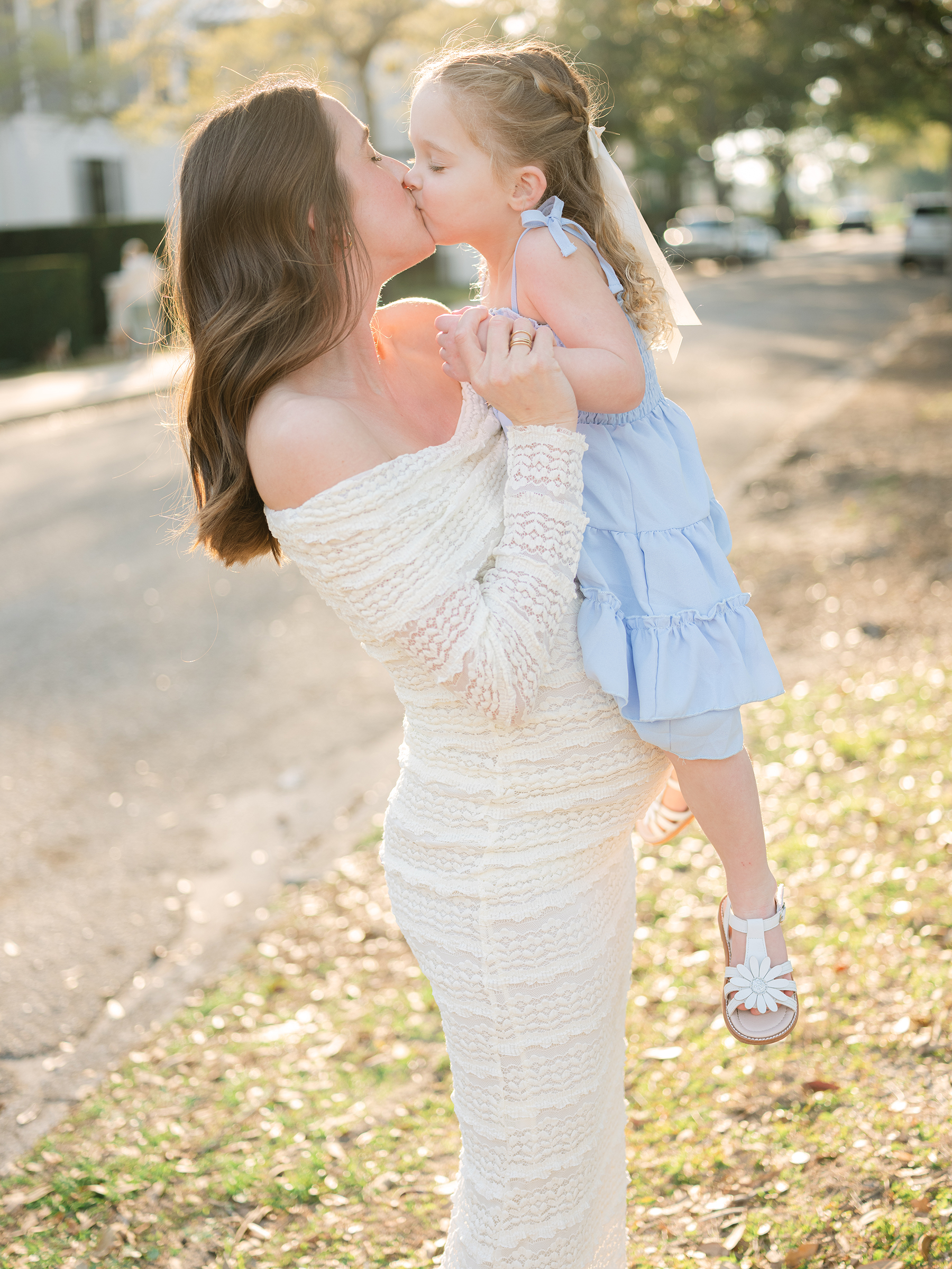 maternity photo with daughter